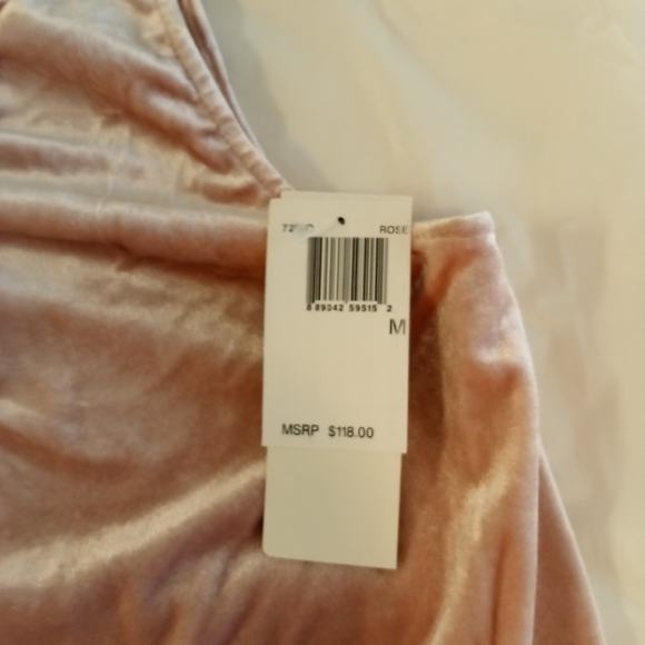 French Connection Velvet One Shoulder Top Size M - Picture 4 of 6